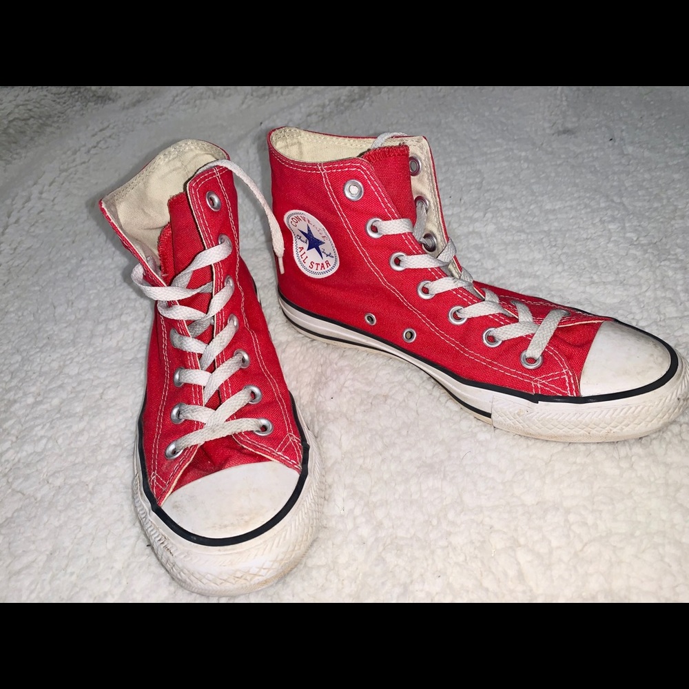 Red High-Top Converse